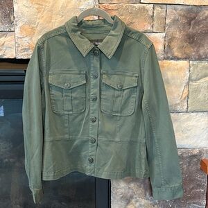 Liverpool Sage Green Utility Jacket Peplum bottom